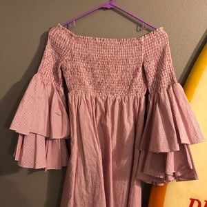 White and pink fun dress